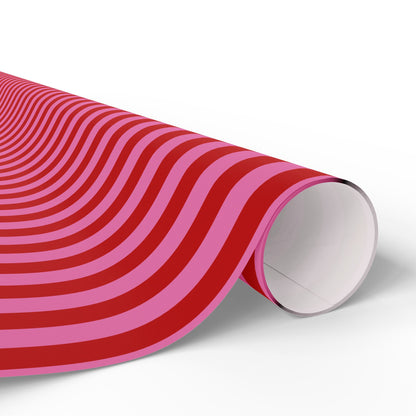 Be Mine Stripes Wrapping Paper