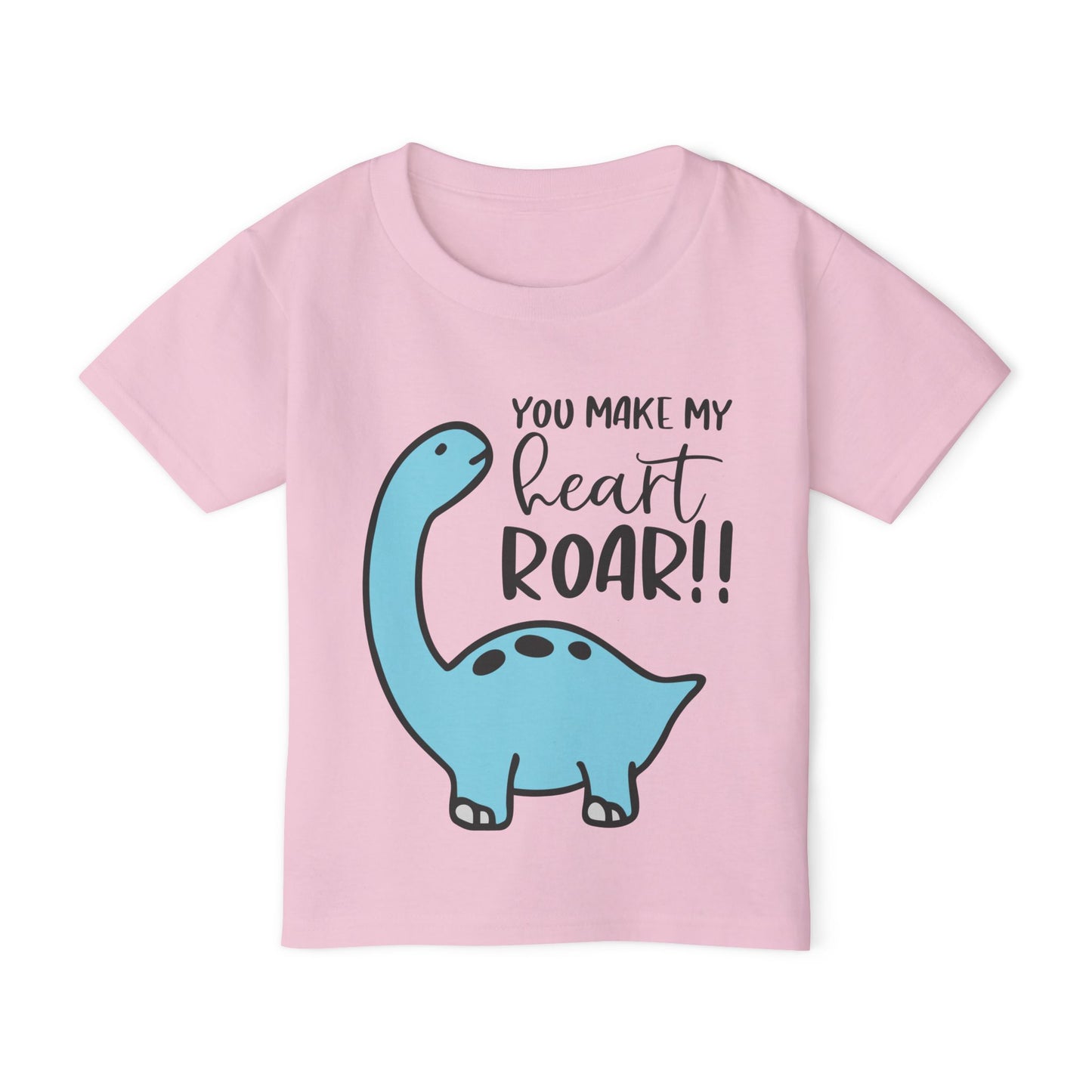 You Make My Heart Roar (Dinosaur) Heavy Cotton™ Toddler T-shirt