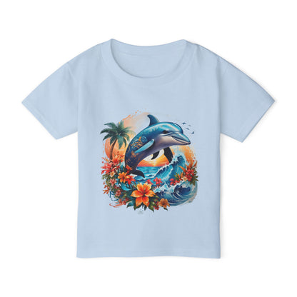 Tropical Dolphin Heavy Cotton™ Toddler T-shirt
