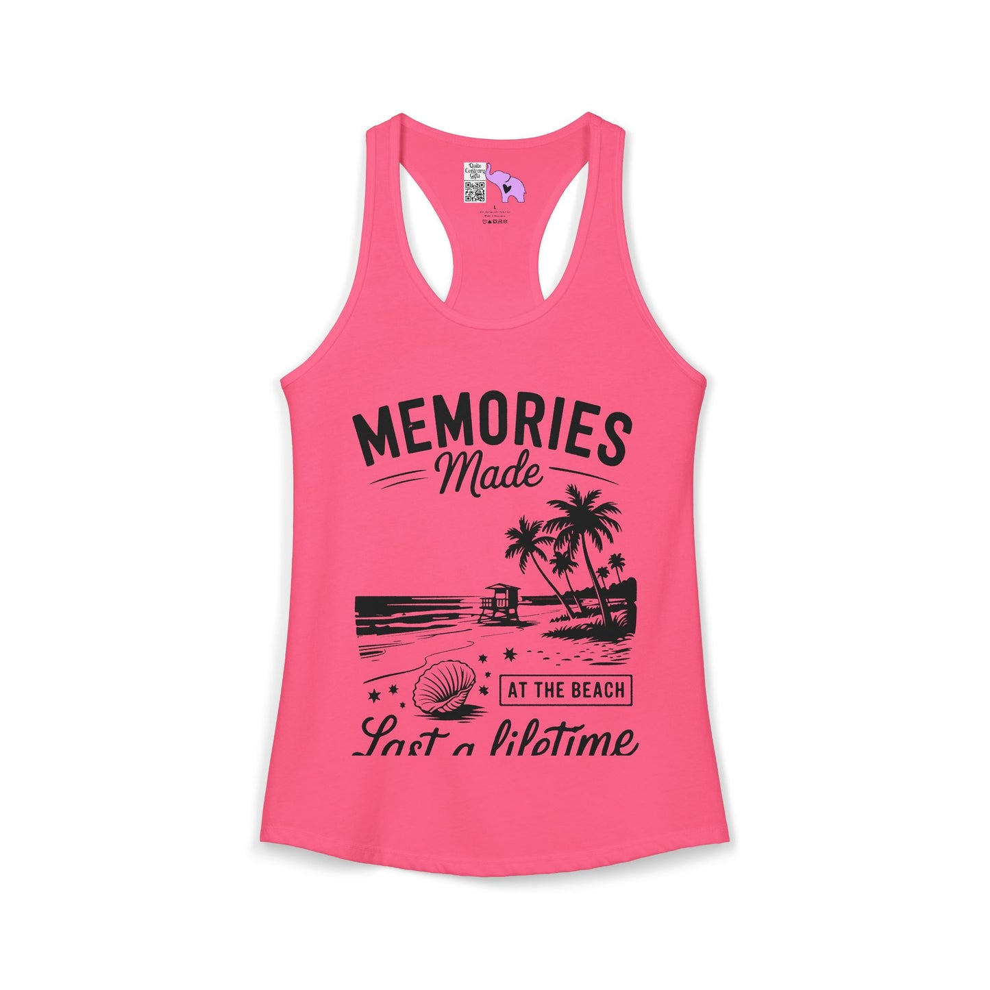 Memories Made at the Beach Last A Lifetime Women's Ideal Racerback Tank