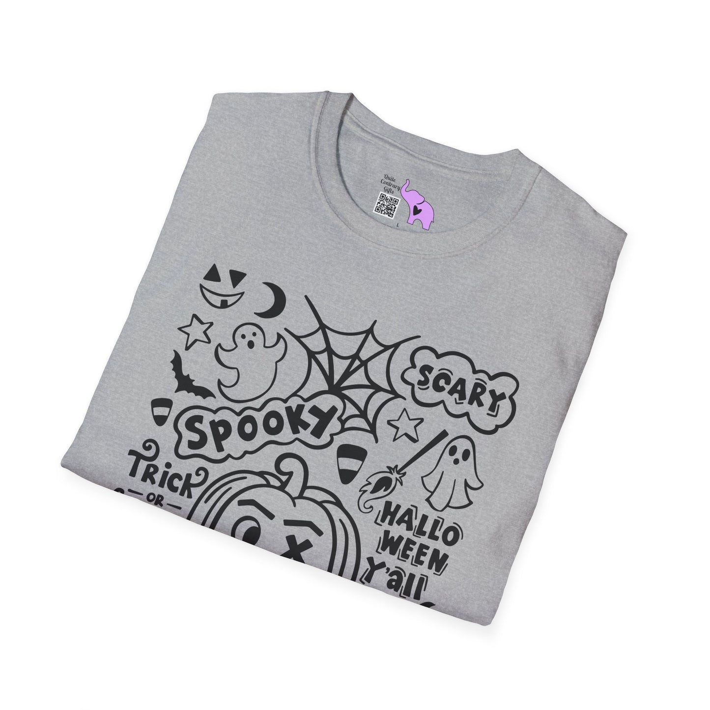 Scary Spooky Halloween Y'all Adult T-shirt