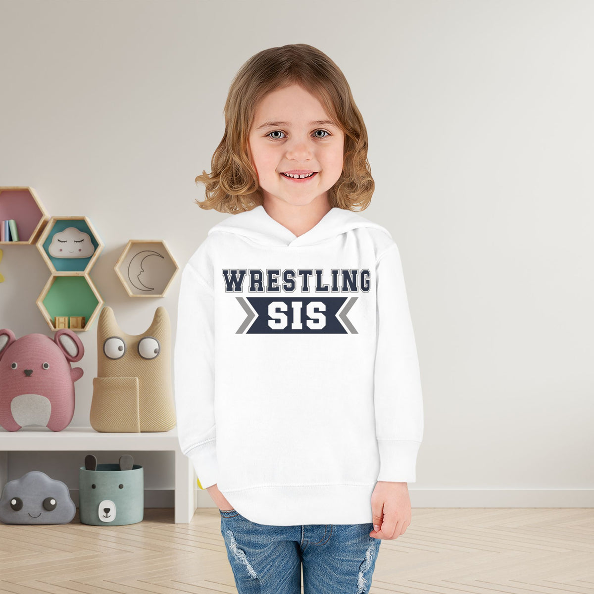 Wrestling Sis Toddler Hoodie