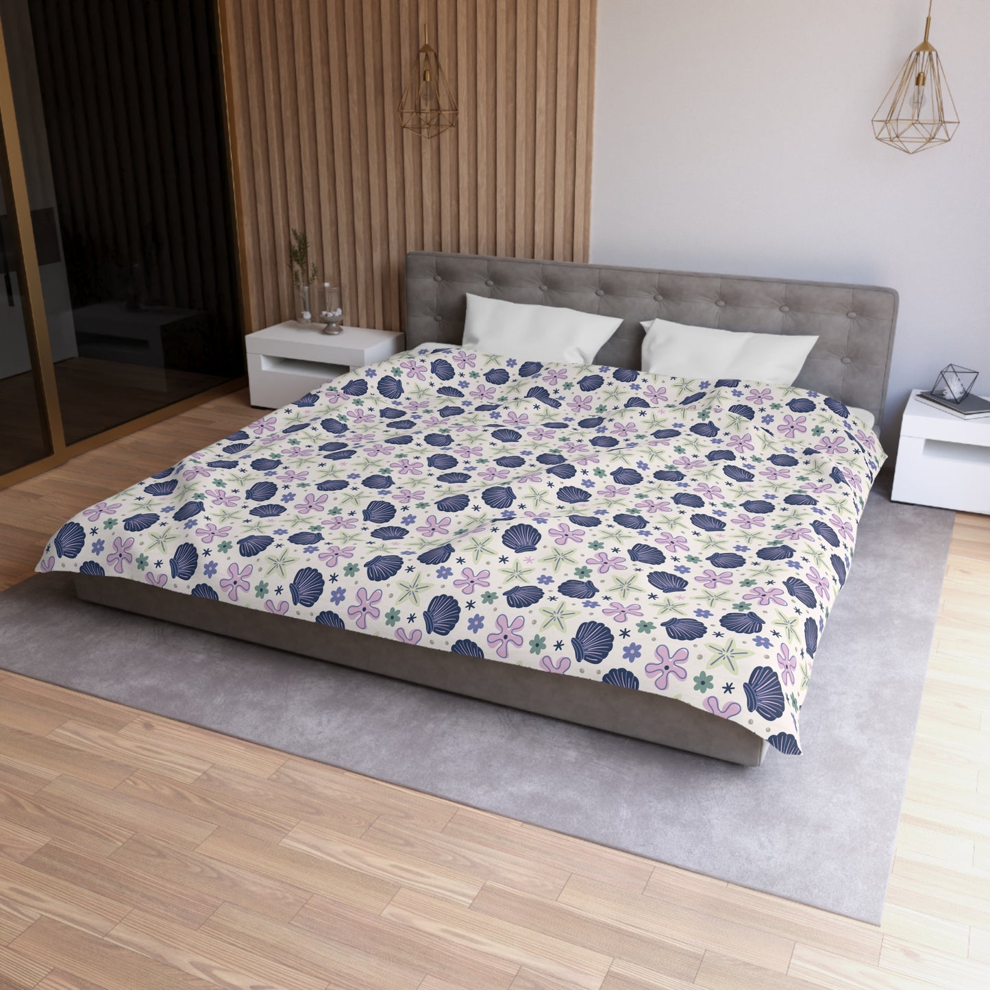 Shellflower Cove Microfiber Duvet Cover