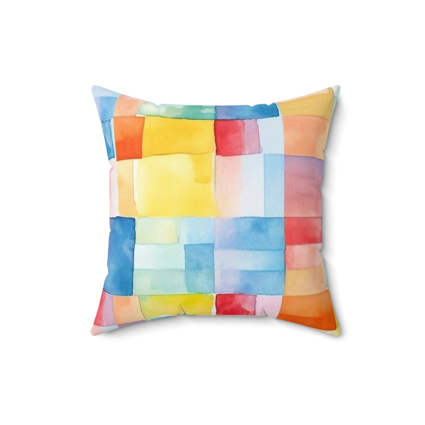 Mosaic Meadows Throw Pillow