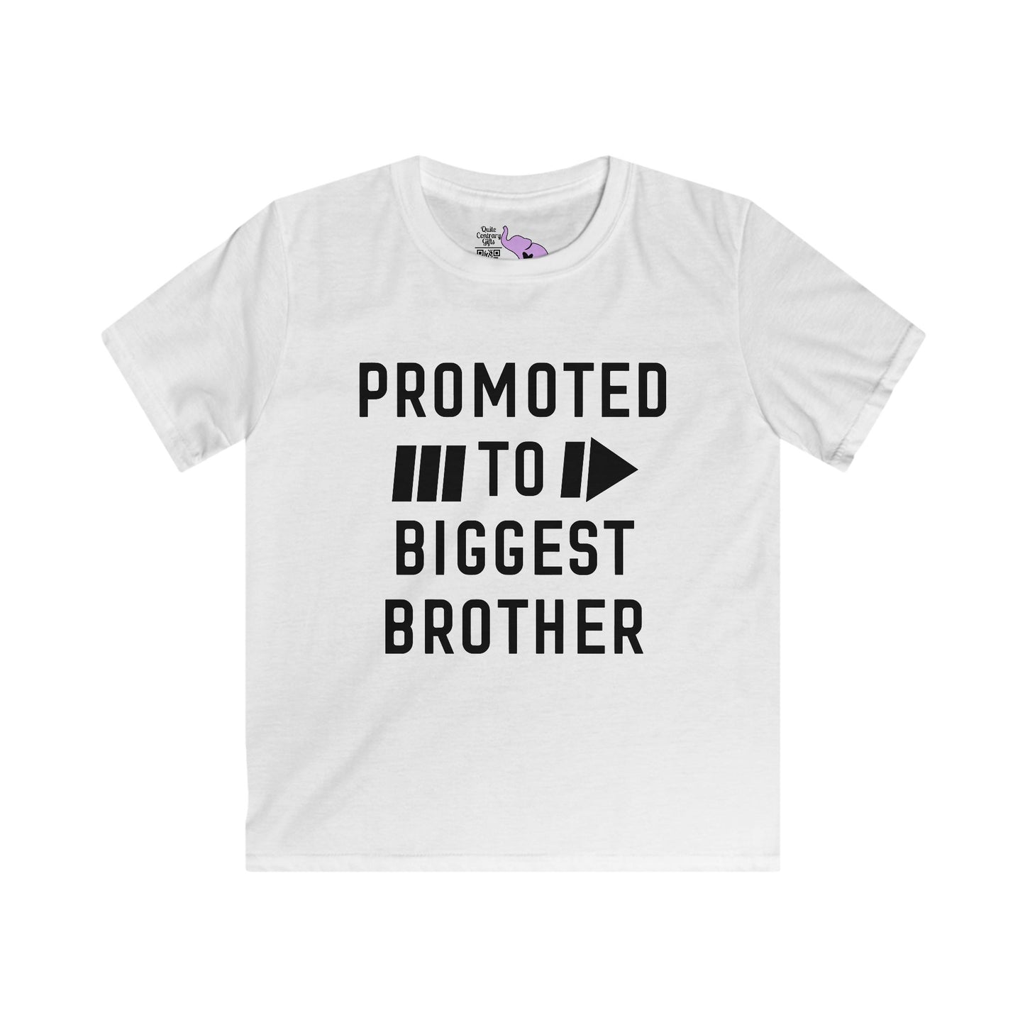 Promoted To Biggest Brother Youth Softstyle Tee