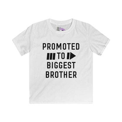 Promoted To Biggest Brother Youth Softstyle Tee