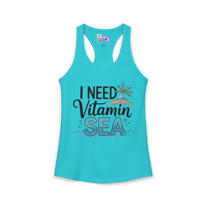 I Need Vitamin Sea (2) Women's Ideal Racerback Tank