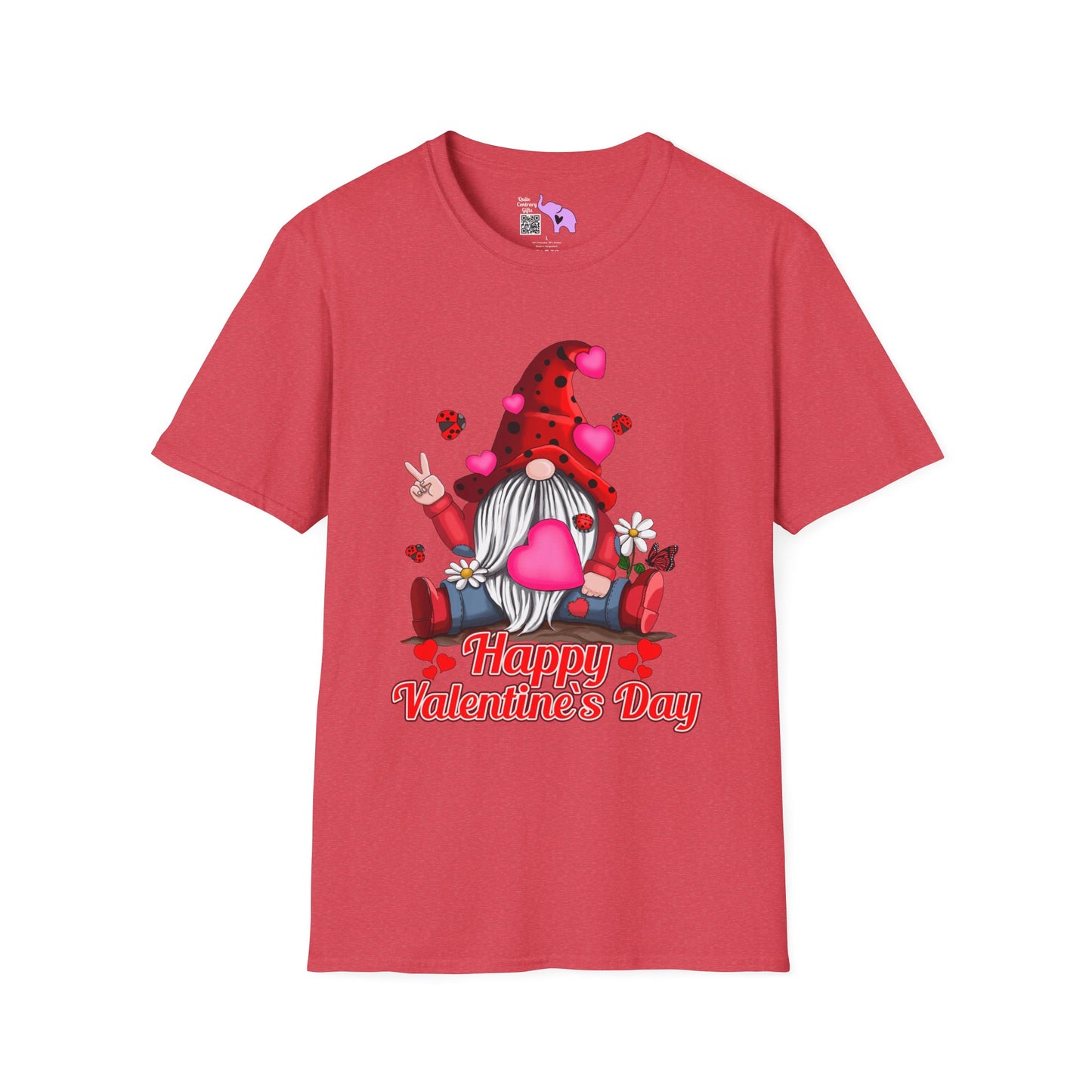 Happy Valentine's Day Gnome Adult T-shirt