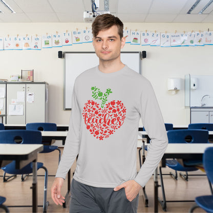 Teacher Heart 1 Adult Long Sleeve Tee
