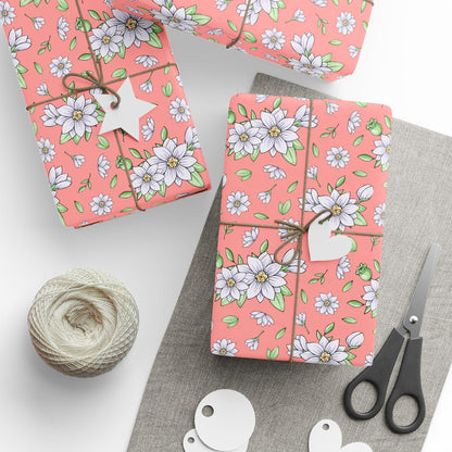 Jasmine Blush Garden Wrapping Paper