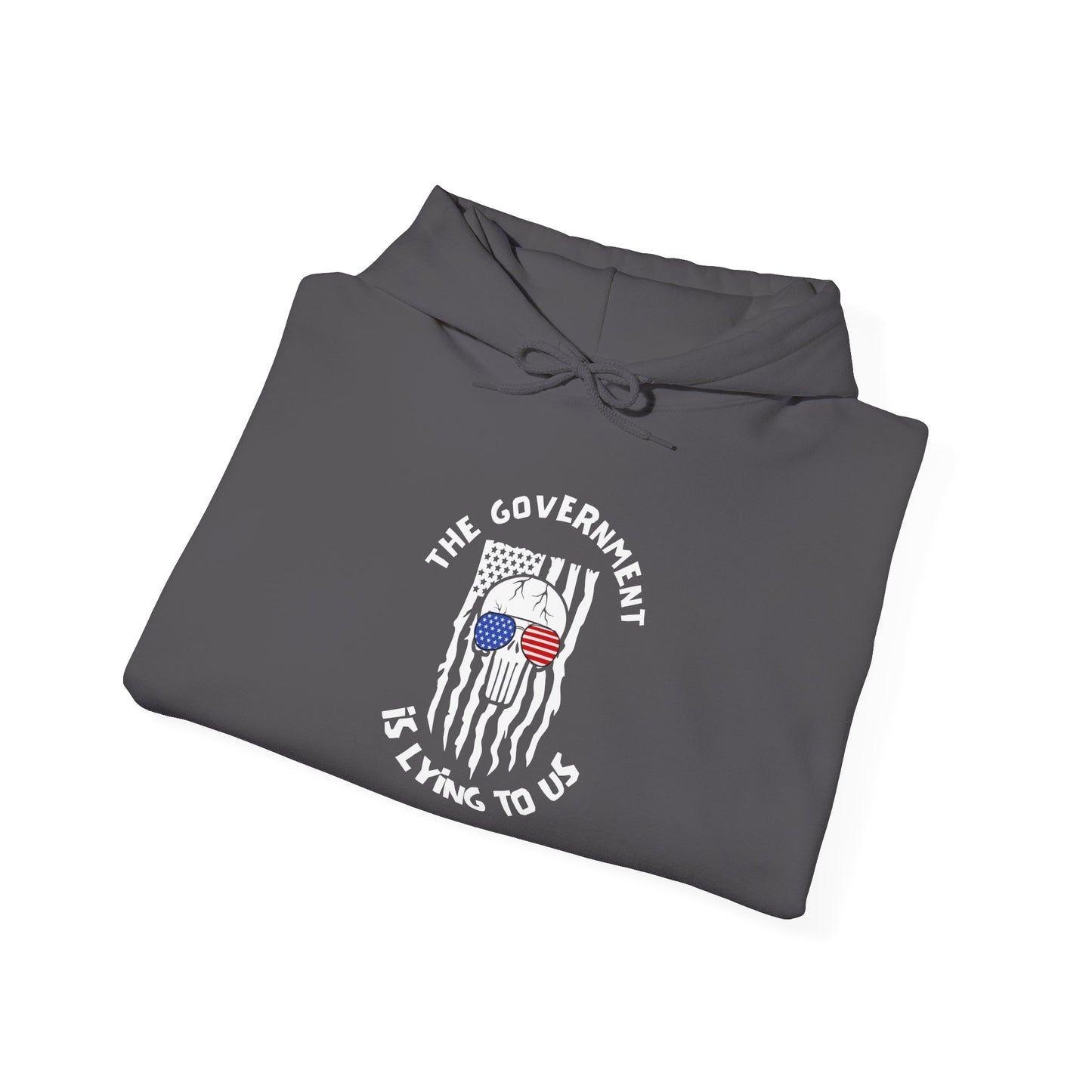 The Government is Lying To Us Skull Heavy Blend™ Hooded Sweatshirt