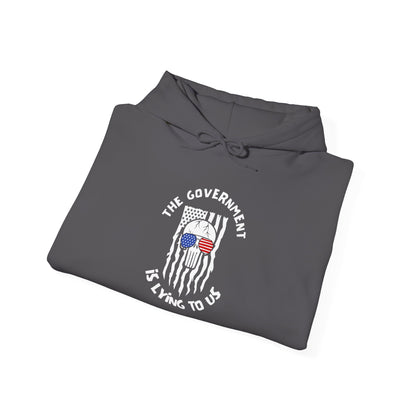 The Government is Lying To Us Skull Heavy Blend™ Hooded Sweatshirt