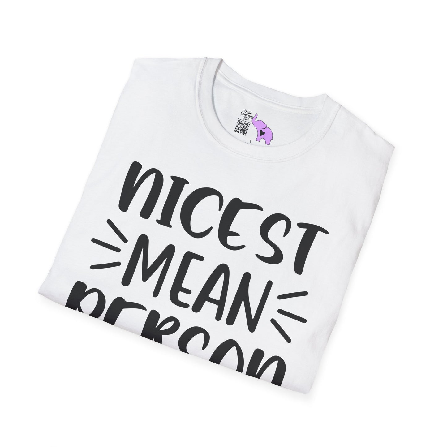 Nicest Mean Person Ever Adult T-shirt