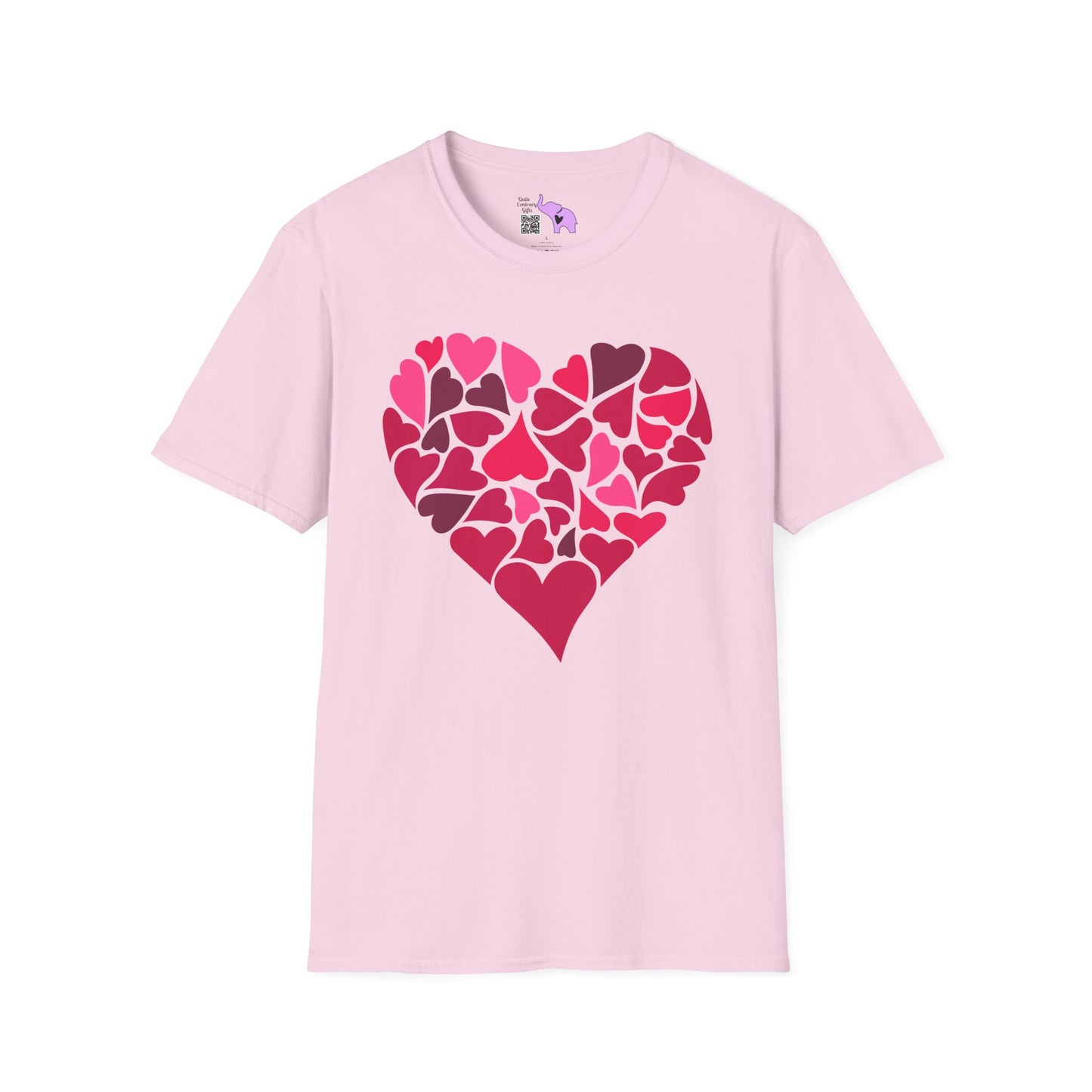 Hearts Within A Heart Adult Unisex Tshirt