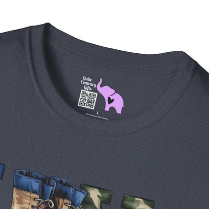 Love My Hero (Military Boots) Adult T-Shirt