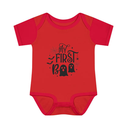 My First Boo Infant Baby Rib Bodysuit