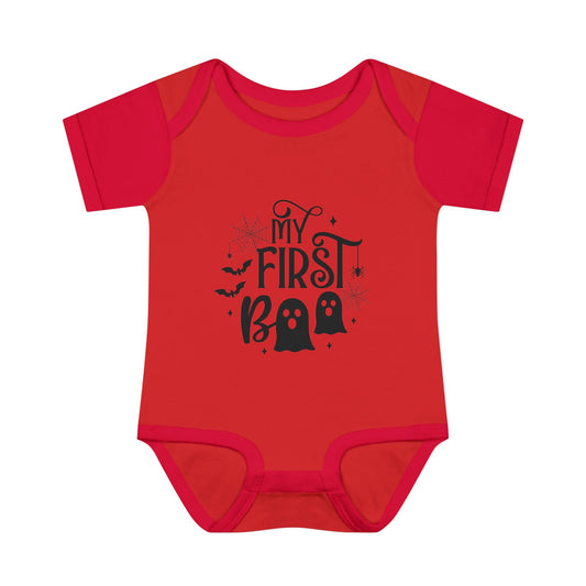 My First Boo Infant Baby Rib Bodysuit