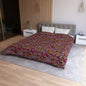 Warped Red Checkered Microfiber Duvet Cover