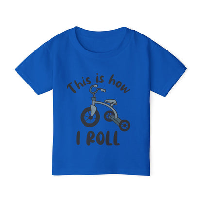 This Is How I Roll (Tricycle) Heavy Cotton™ Toddler T-shirt