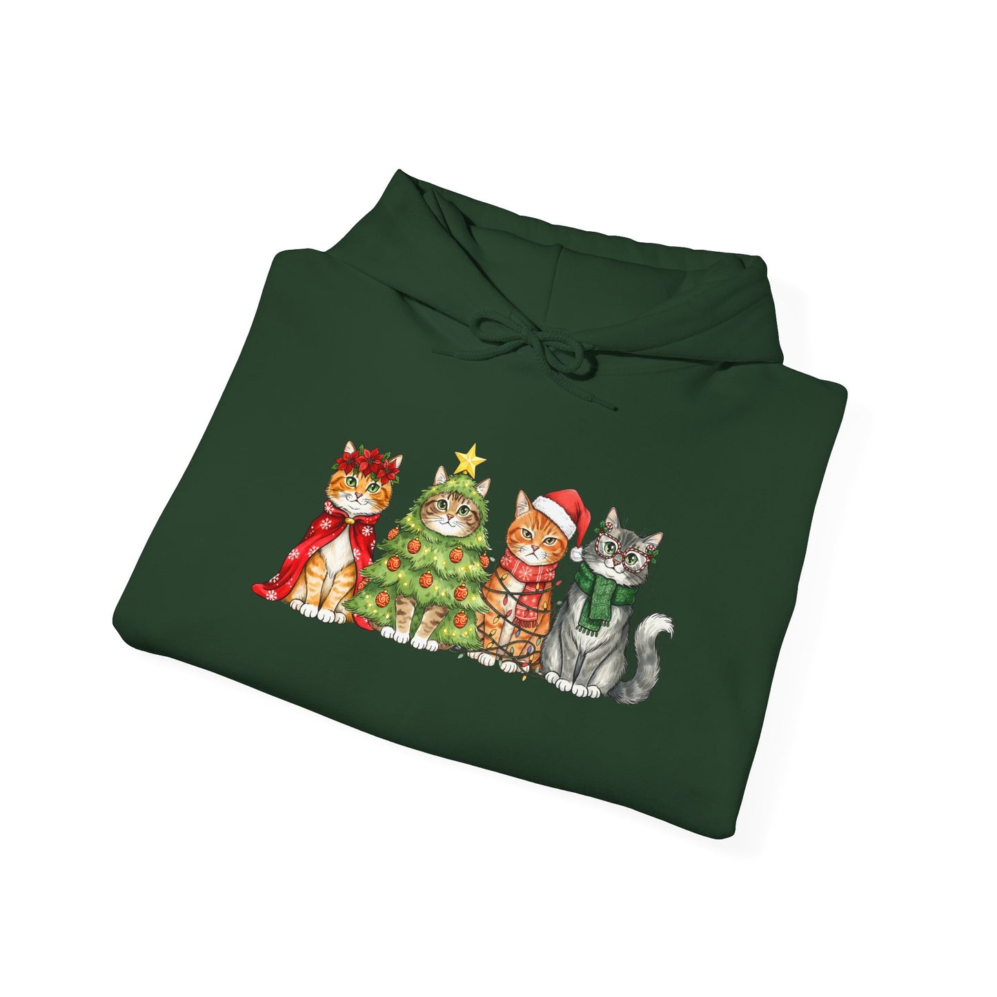 Purrfectly Festive Adult Heavy Blend™ Hoodie