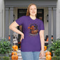 Spooky Pumpkin Yarn Basket Adult T-shirt