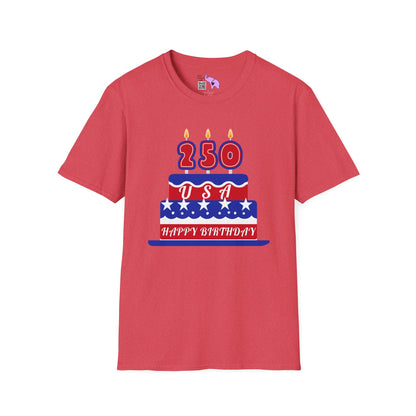 Happy Birthday USA Adult T-shirt