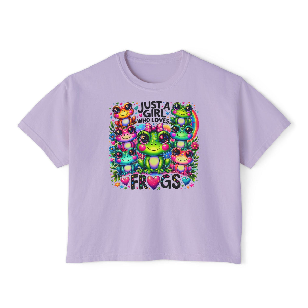 Just A Girl Who Loves Frogs Women's Boxy Tee