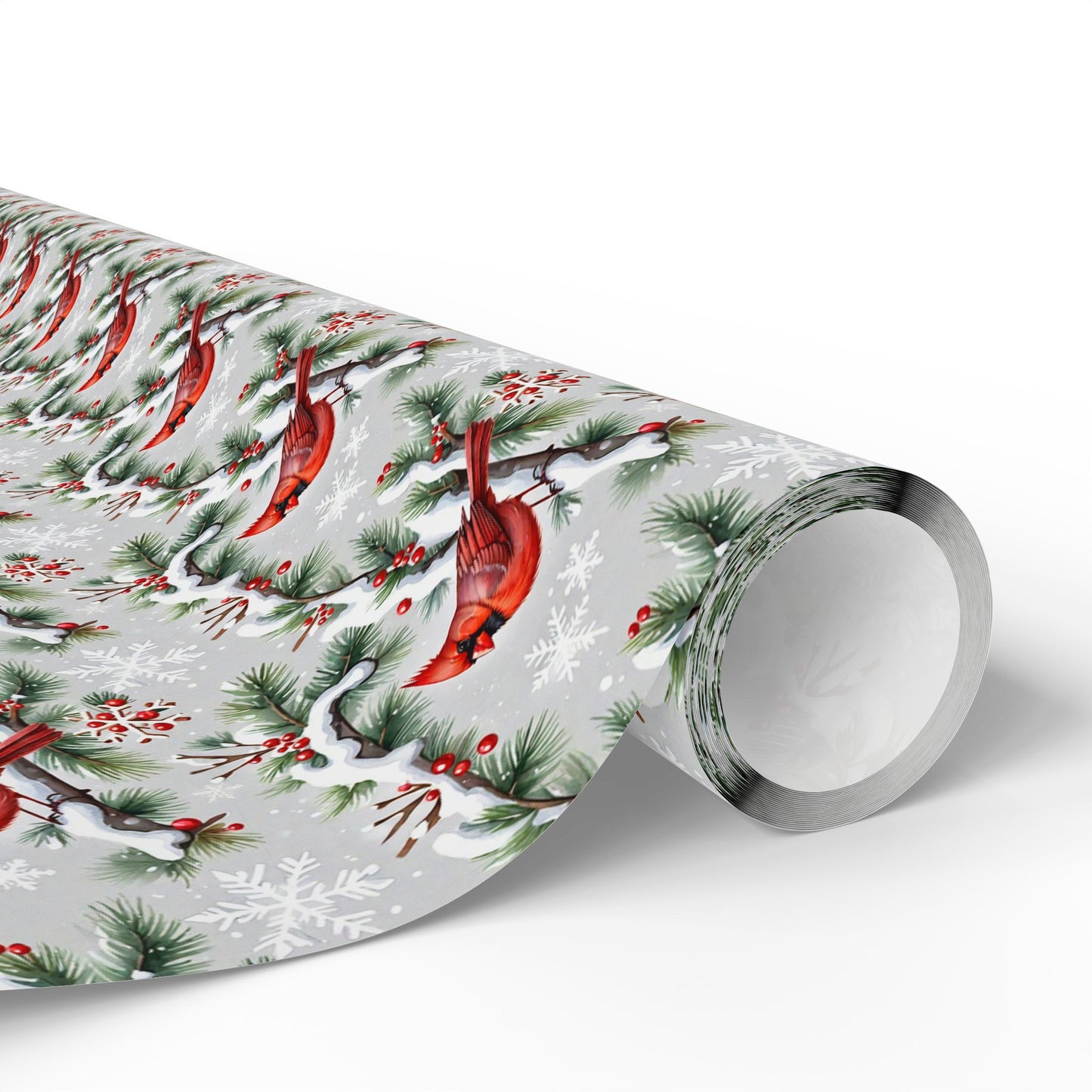 Cardinals of Christmas Morning Wrapping Paper