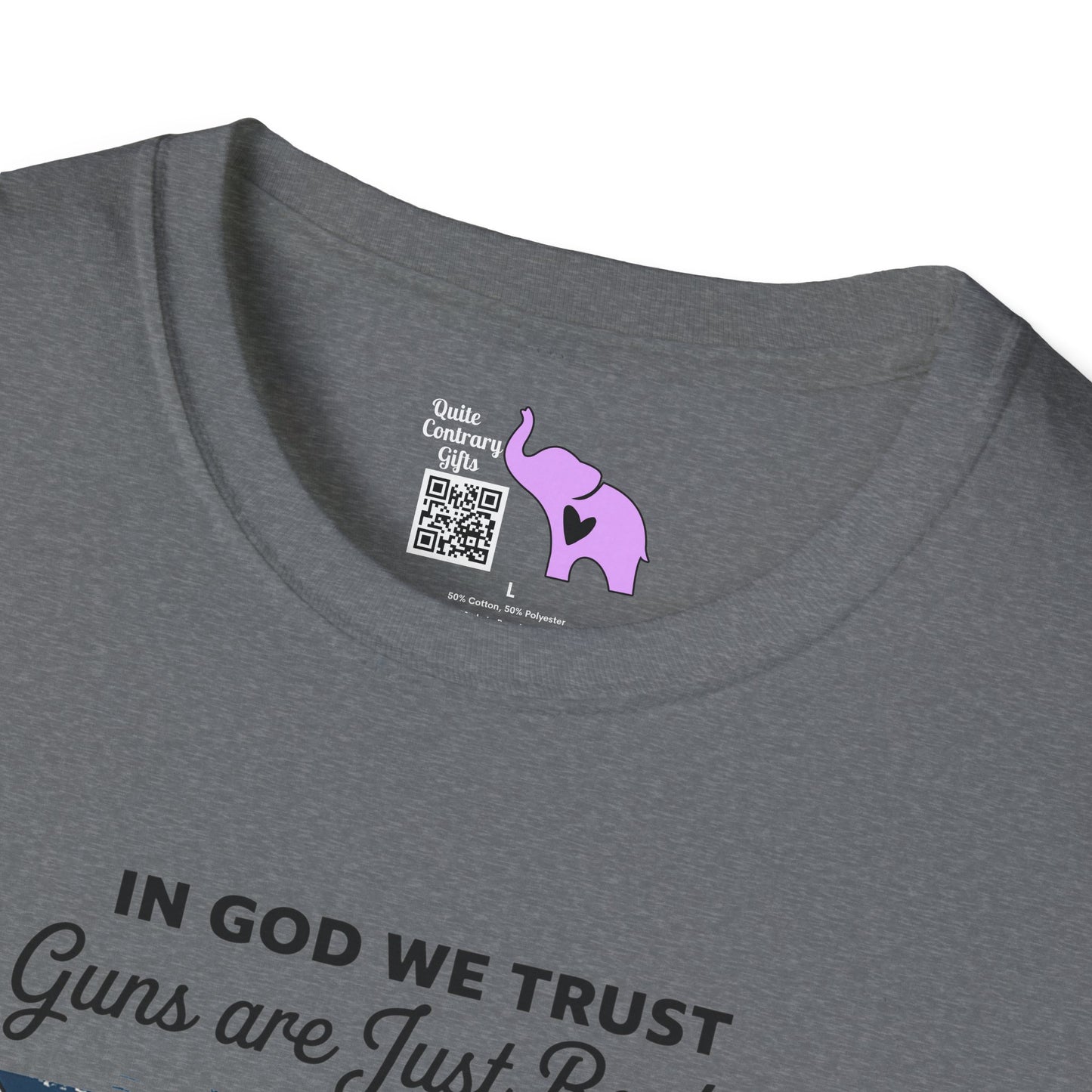 In God We Trust Guns Are Just Backup Adult T-shirt