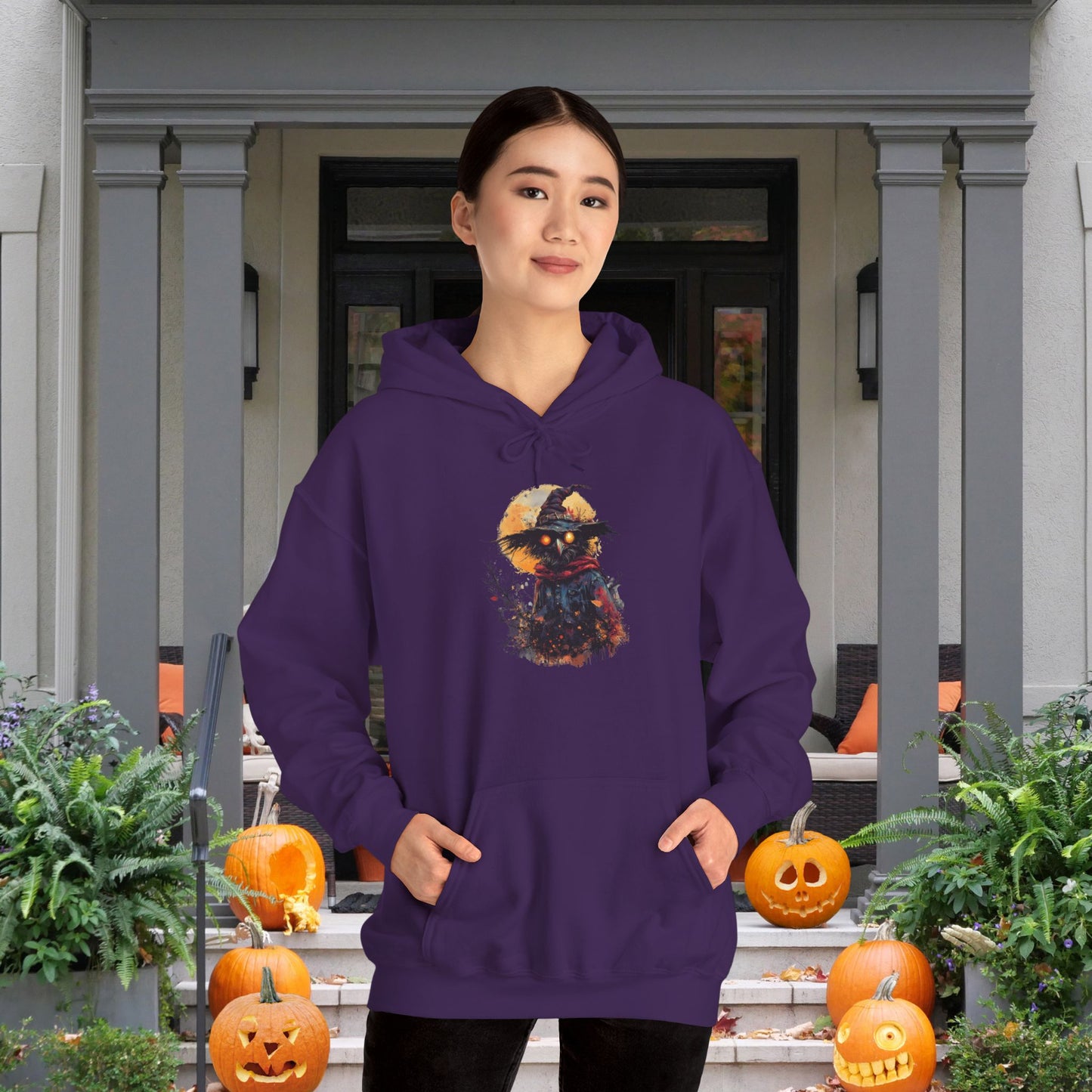 Halloween Scarecrow Heavy Blend™ Hooded Sweatshirt