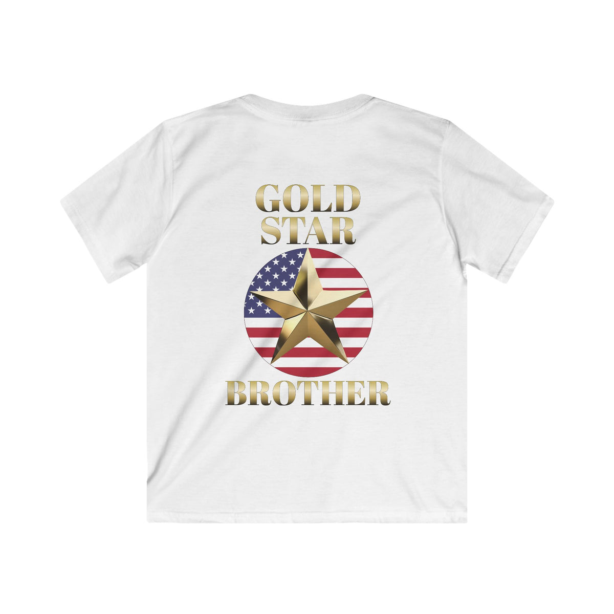 Gold Star Brother Forever Proud Youth Softstyle Tee