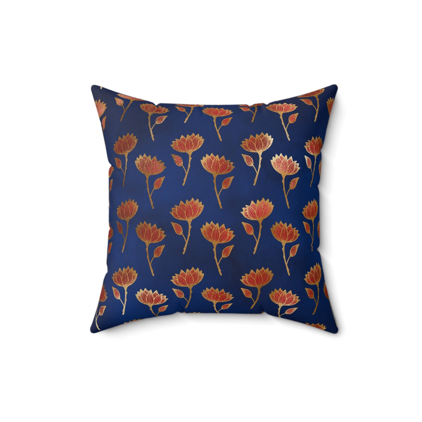 Crimson Luxe Petals Throw Pillow