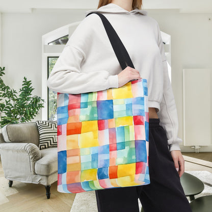 Mosaic Meadows Canvas Tote Bag