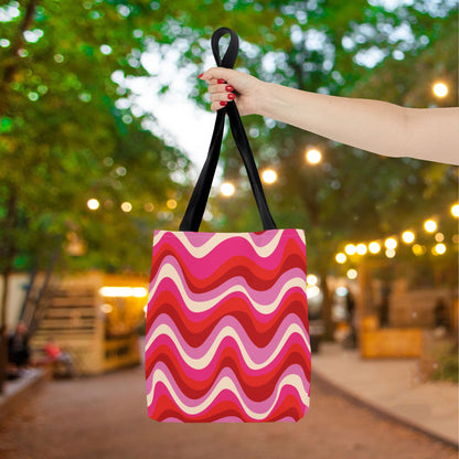 Blush Frequency Canvas Tote Bag
