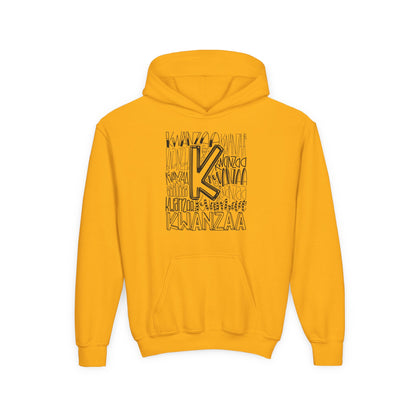 Kwanzaa Wordcloud Youth Hoodie