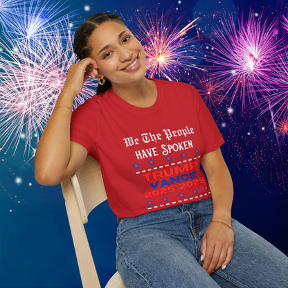 We The People Have Spoken Trump/Vance 2025-2029 Adult T-shirt