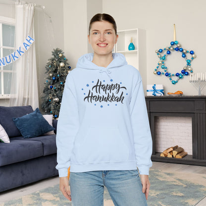 Happy Hanukkah 3 Adult Heavy Blend™ Hooded Sweatshirt