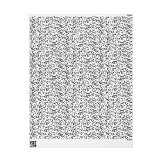 Grunge Scribbles Wrapping Paper
