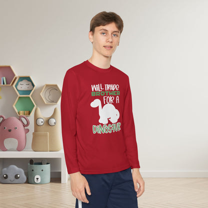 Will Trade Brother For A Dinosaur Youth Long Sleeve Tee