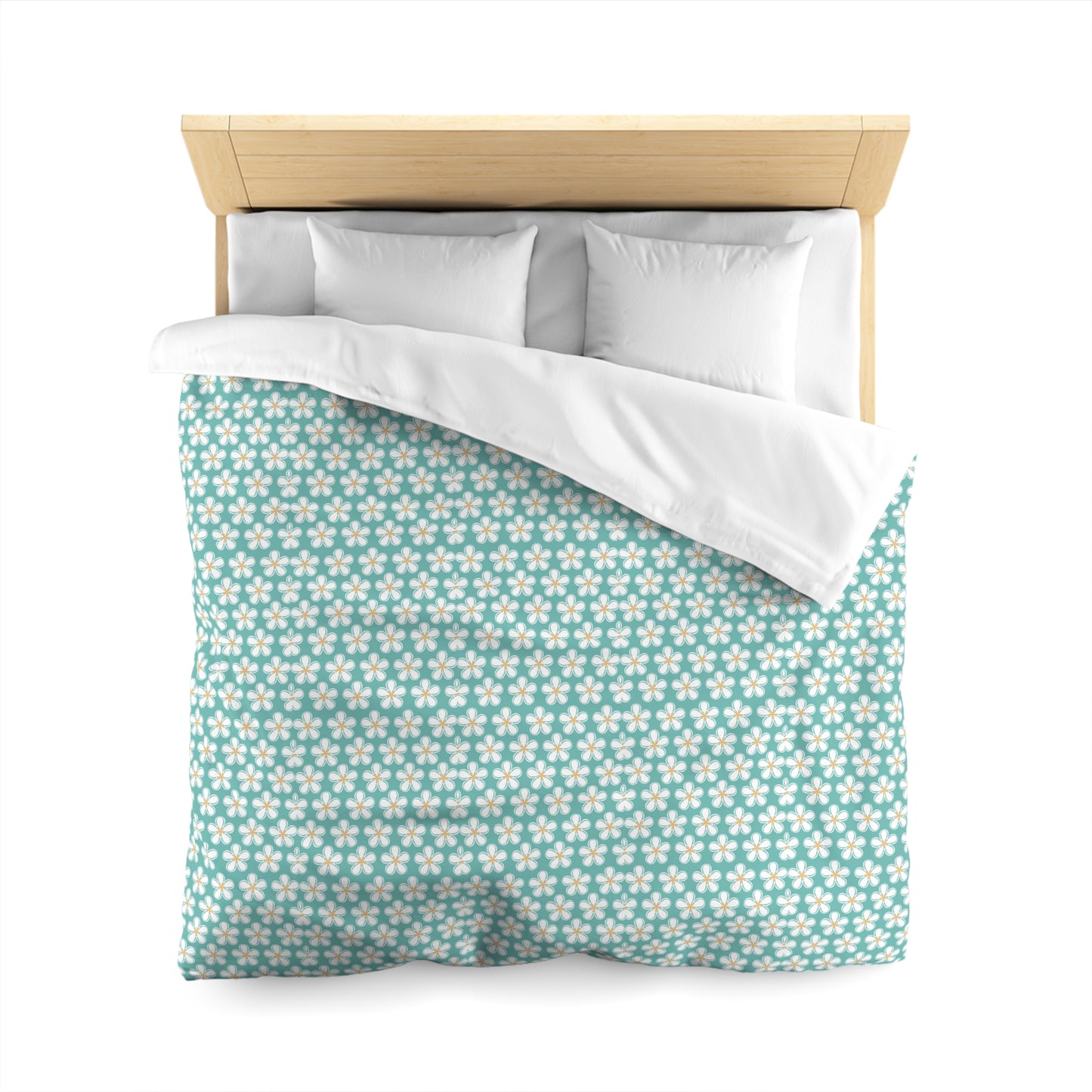 Tealberry Blooms Microfiber Duvet Cover