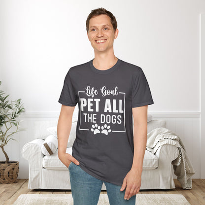Life Goal Pet All The Dogs Adult T-shirt