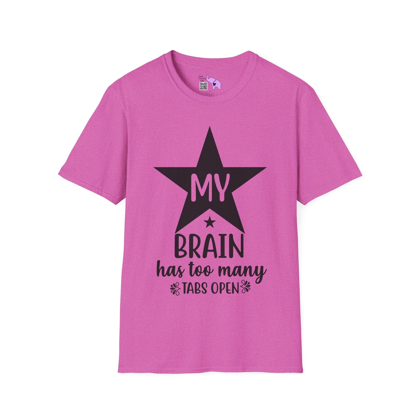 My Brain Has Too Many Tabs Open (Star) Adult T-shirt