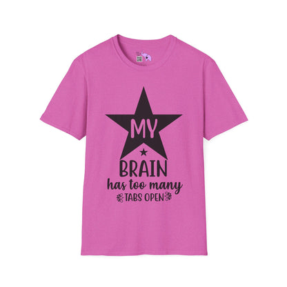 My Brain Has Too Many Tabs Open (Star) Adult T-shirt