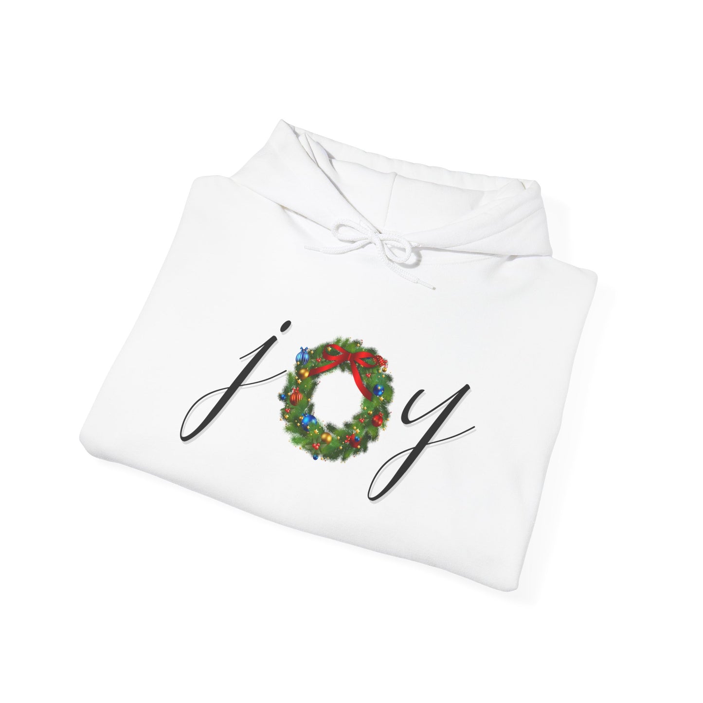 Joy w/Wreath Adult Heavy Blend™ Hooded Sweatshirt
