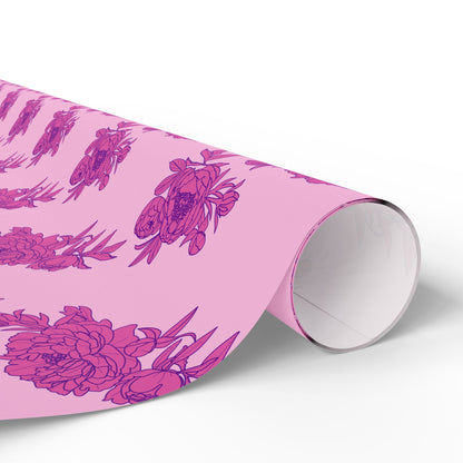 Bubblegum Bloom Peonies Wrapping Paper
