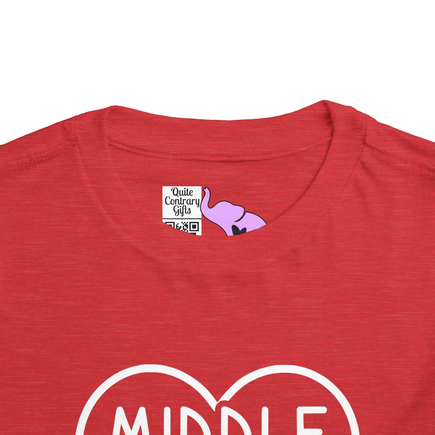 Middle Sister (Heart) Toddler Tee