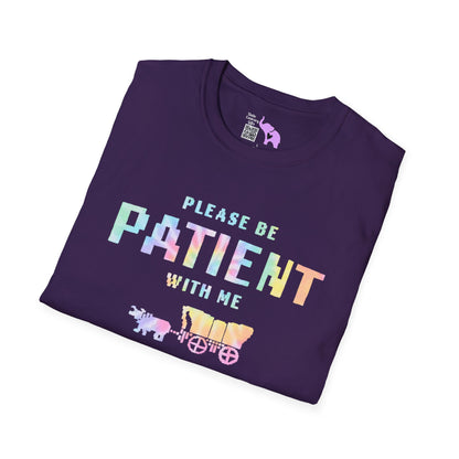Please Be Patient With Me I'm From The 1900's (Colorful Oregon Trail) Adult T-shirt