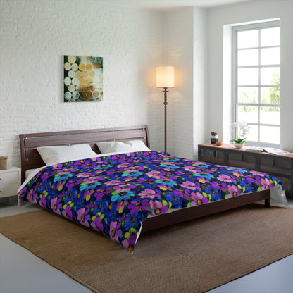 Watercolor Daisies Comforter