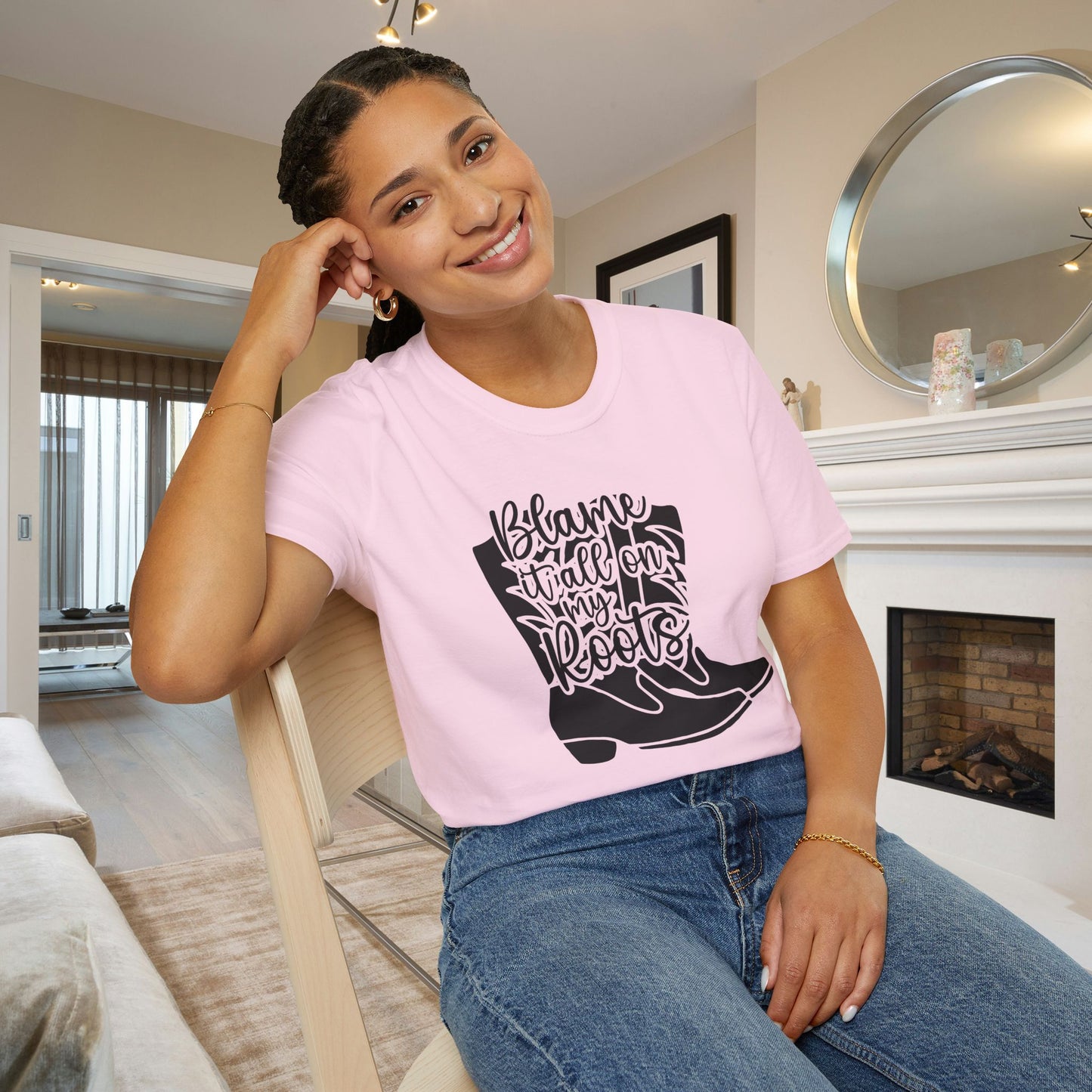 Blame It All On My Roots Adult T-shirt