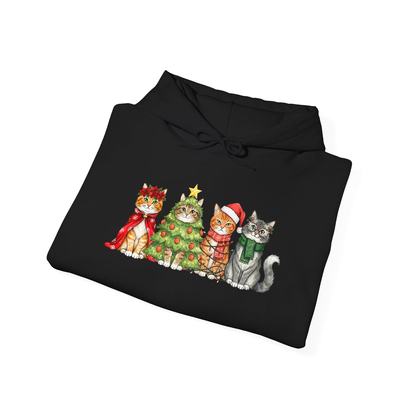 Purrfectly Festive Adult Heavy Blend™ Hoodie